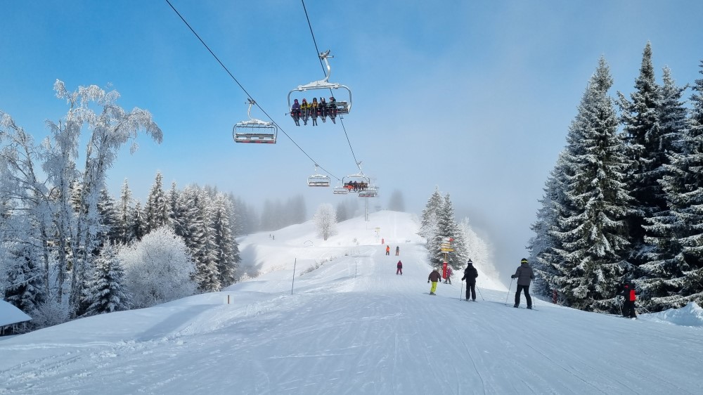 Piste Le Linga bij Châtel.